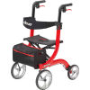 Drive Medical 4 Wheel Nitro Rollator RTL10266 Euro Style Aluminum Red