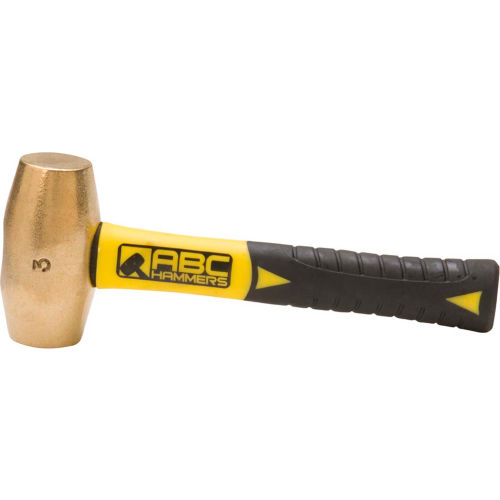 Abc Hammers Abc Bfs Lb Non Sparking Brass Hammer Fiberglass Handle