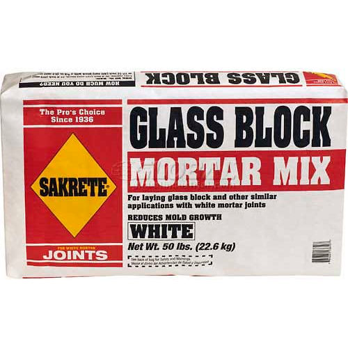 Sakrete Glass Block Mortar White Lb Bag Pkg Qty