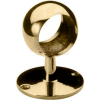 Lavi Industries, Ball Center Post, for 1" Tubing, Polished Brass