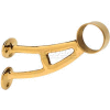 Lavi Industries, Bar Mount Bracket, for 2" Tubing, Polished Brass