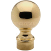 Lavi Industries, Ball Finial, for 1.5" Tubing, Satin Stainless Steel