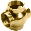 Lavi Industries, Ball Cross, for 1.5" Tubing, Polished Stainless Steel
