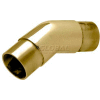 Lavi Industries, Flush Angle Fitting, 147 Degree, for 2" Tubing, Polished Brass