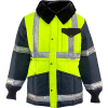 RefrigiWear Iron-Tuff™ Jackoat™, Black/HiVis Lime, -50° Comfort Rating, 3XL Regular