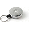 KEY-BAK #485-HDK Retractable Key Reel with 48" Kevlar Cord Chrome Front Steel Belt Clip