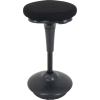 Interion® Active Seating Stool - Fabric - 25"H - 33"H - Black