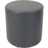 Interion® Round Reception Ottoman - Gray