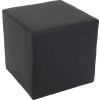 Interion® Cube Reception Ottoman - Black