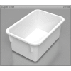 Tote Tray - 5"W x 11-1/4"D x 7-3/4"H - White