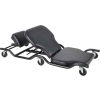ShopSol Creeper w/Adjustable Backrest and Headrest, 500 lb. Cap, Black Vinyl - 1010484