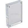 Global Approved 104433 Acrylic Vertical/Horizontal Block Frame, 4" x 6" ,1 Piece
