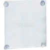 Global Approved 106606 Acrylic Sign Holder W/ Suction Cups, 8.5" x 14"