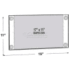 Global Approved 106609 Acrylic Sign Holder W/ Suction Cups, 17" x 11"