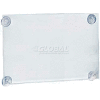 Global Approved 106611 Acrylic Sign Holder W/ Suction Cups, 14" x 11"