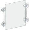Global Approved 106614 Acrylic Sign Holder W/ Suction Cups, 8.5" x 11" - Pkg Qty 2