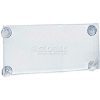 Global Approved 106627 Acrylic Sign Holder W/ Suction Cups, 8.5" x 5.5"
