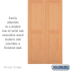 Double End Side Panel 11147 - for 24" Door Deep Solid Oak Executive Wood Locker, Light Oak