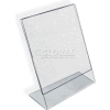 Global Approved 112710 Vertical Slanted L-Shaped Acrylic Sign Holder, 11" x 14"