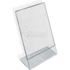 Global Approved 112712 Vertical Slanted L-Shaped Acrylic Sign Holder, 9" x 12"