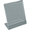 Global Approved 112722 Vertical Slanted L-Shaped Acrylic Sign Holder, 5" x 7"