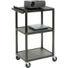 Audio/Visual & Instrument Cart - Includes 2 Locking Swivel Casters