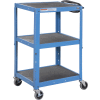 Global Industrial® Steel Audio Visual & Instrument Cart - Blue