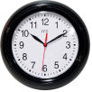 Infinity Instruments 8.75" Round Focus Wall Clock - Black
