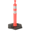 Traffic Cone Delineator Post Reflective