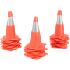 18" Traffic Cone W/ Custom Imprinting, Reflective, Orange, 3 lbs, 1850-00-M-L - Pkg Qty 50