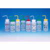 Bel-Art LDPE Wash Bottles 116420638, 500ml, Write On Label, Natural Cap, Wide Mouth, 3/PK