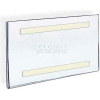 Global Approved 122017 Horizontal Wall Mount Sign Holder W/ Adhesive Tape, 11" x 7"
