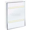 Global Approved 122021 Vert. Wall Mount Acrylic Sign Holder W/ Adhesive Tape 8.5" x 11"
