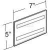 Global Approved 122028 Horizontal Wall Mount Sign Holder W/ Adhesive Tape, 7" x 5"