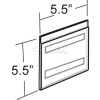Azar Displays 122029 Wall Mount Square Sign Holder W/ Adhesive Tape, 5.5" x 5.5"- Pkg Qty 10