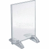 Global Approved 132726 Vertical/Horizontal Dual-Stand Sign Holder, 4" x 6"