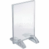 Global Approved 132729 Vertical/Horizontal Dual-Stand Sign Holder, 4" x 5"