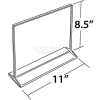 Global Approved 142712 Horizontal Top Load Acrylic Sign Holder, 11" x 8.5"