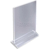 Global Approved 142715 Vertical Top Load Acrylic Sign Holder, 8.5" x 11"