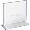 Global Approved 142717 Horizontal Top Load Acrylic Sign Holder, 8.5" x 8.5"