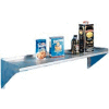 Aero Manufacturing 4BW-1296 16 Gauge Wall Mount Shelf With One Inch Lip - 430 Stainless Steel - 96"W