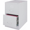 Hirsh Industries® 25" Deep Vertical File Cabinet 2-Drawer Legal Size - Light Gray