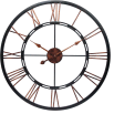Infinity Instruments 28" Wall Clock, Black Metal
