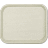 StrongHolder Molded Fiber Food Trays, 9"W x 12"D x 1"H, Beige, Rectangular, 250/Carton