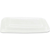 Microwave Safe Container Lid, Plastic, Fits 24-32 oz., Rectangular, Clear, 75/Bag, 300 ct