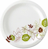 Dixie® DXEUX9WSPK, Pathways Paper Plates, 8-1/2" Dia., Green/Burg/Wht, 125/Pack