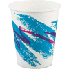 SOLO® Jazz Hot Paper Cups, 10 Oz., Polycoated, Jazz Design, 50/Bag