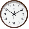 Infinity Instruments 14" Wall Clock, Brown