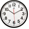 Infinity Instruments 13" Wall Clock, Black