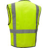GSS Safety 1505 Multi-Purpose Class 2 Mesh Zipper 6 Pockets Safety Vest, Lime, Large
